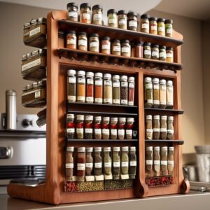 under cabinet spice rack